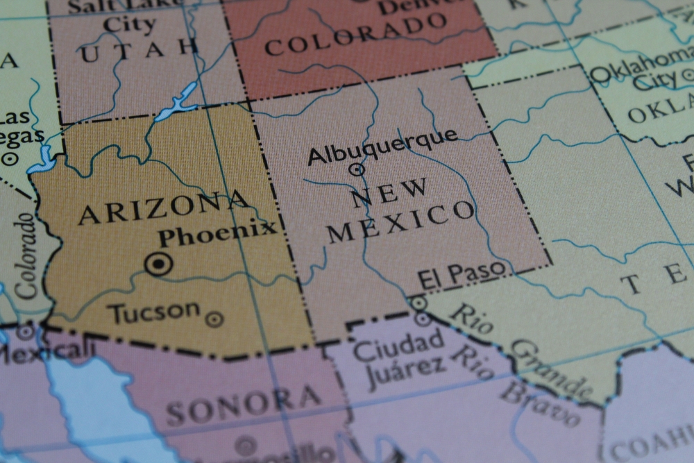 Photo of new mexico map
