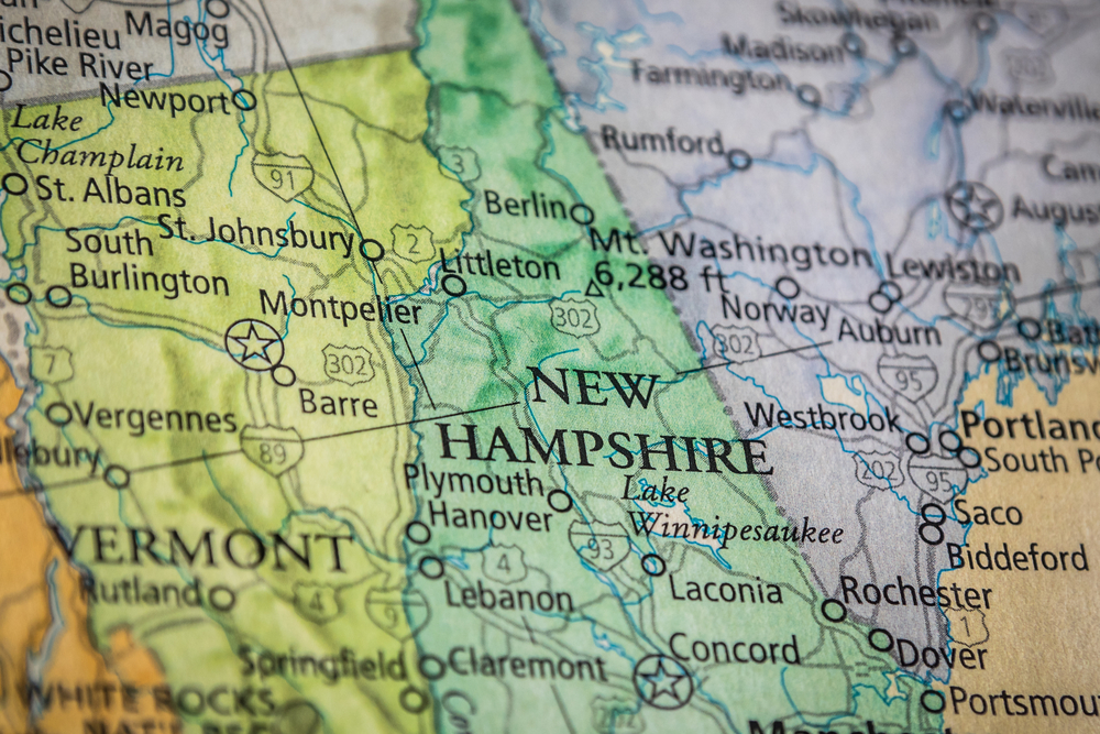 Photo of new hampshire map