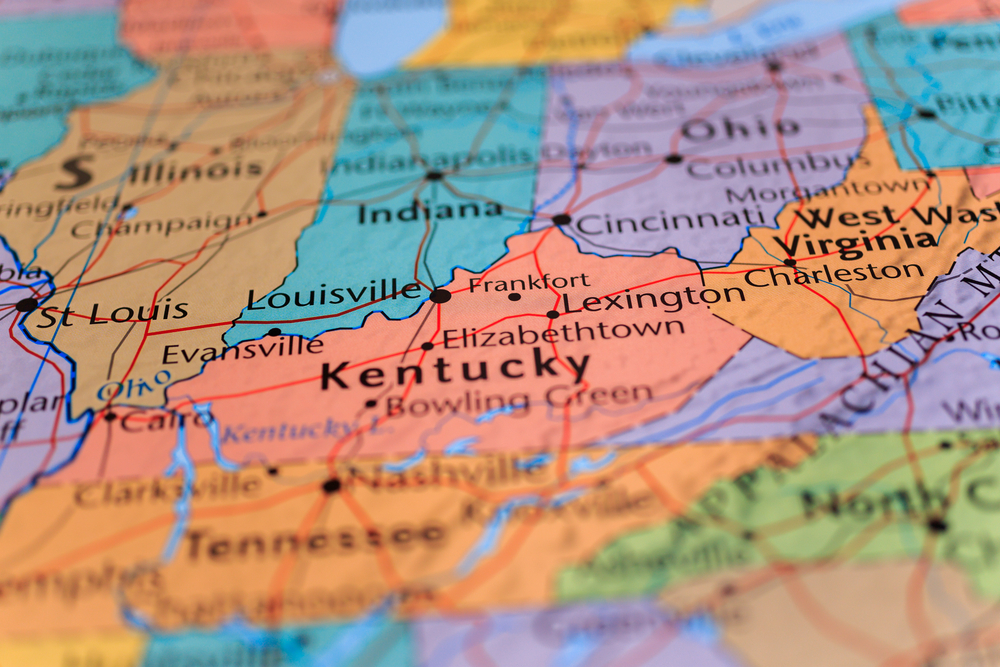Photo of the kentucky map