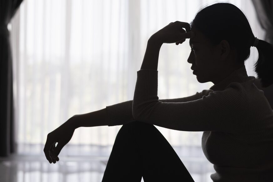 Silhouette of a girl looking stressed, representing the Roblox Sexual Abuse Lawsuits by File Abuse Lawsuit